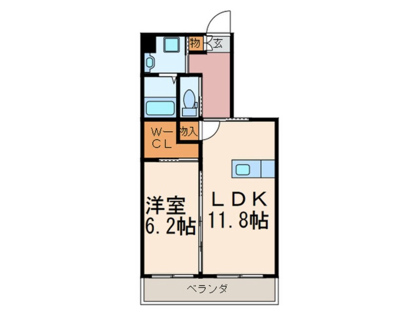 間取図 ウイングス八幡駅前