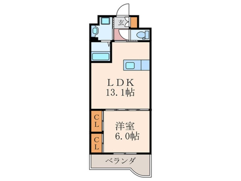 間取図 ウイングス八幡駅前