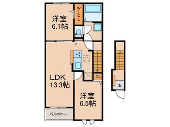 間取図 仮）クレアージュ・ウミⅡ