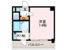 リンピアル大橋 1Kの間取り