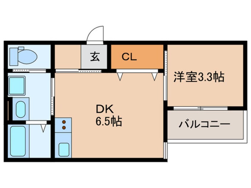 間取図 ジラフ姪浜駅前