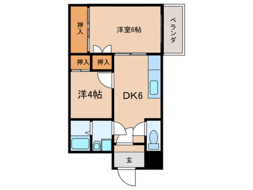 間取図 第一興産戸畑ビル