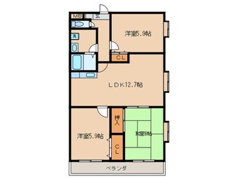 間取図 レフティヒルズ三苫