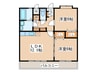 フォリア大佐野 2LDKの間取り