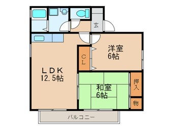 間取図 コーポ・アゼリア