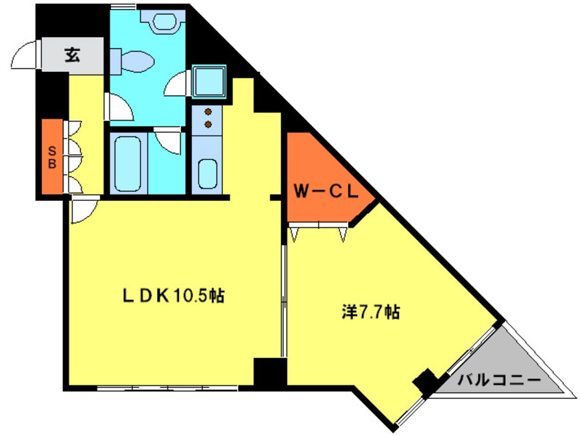 間取図 ＣＯＺＹ ＰＬＡＣＥ 長尾
