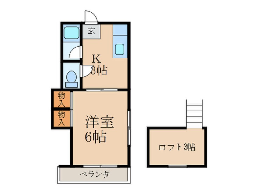 間取図 コーポかつみ