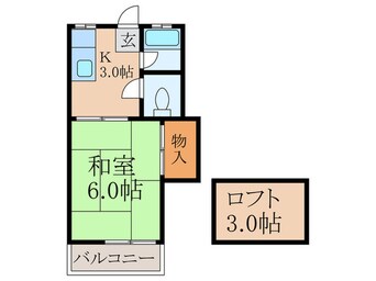 間取図 コーポかつみ