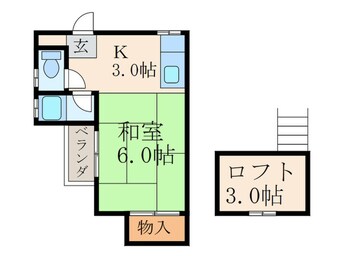 間取図 コーポかつみ