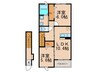 フローラル粕屋西 2LDKの間取り