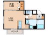 ラフィーネ井尻ⅡA 1LDKの間取り