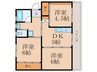 ビレッジハウス日明３号棟 3DKの間取り