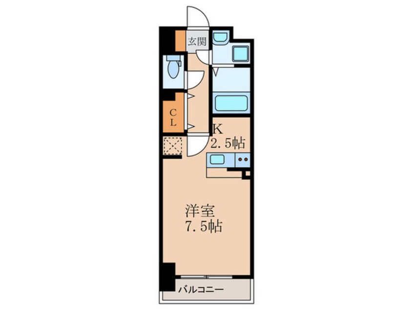 間取図 ボスカート　F