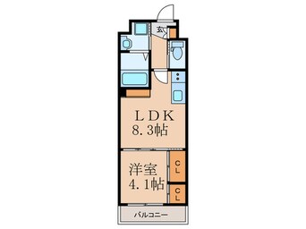 間取図 仮）ｺﾝﾀﾞｸﾄﾚｼﾞﾃﾞﾝｽFUTAJIMA