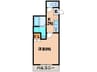 クラーレ 1Kの間取り