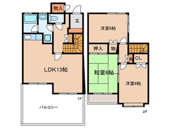 間取図 ヒューメリア２２　１棟