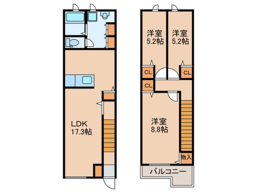間取図 プリューム中山　Ⅰ