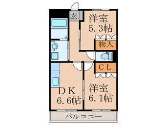 間取図 プラッツハイムＫＹ