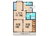 レイズ友田B 2LDKの間取り