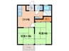 パナハイツフジイ 2DKの間取り