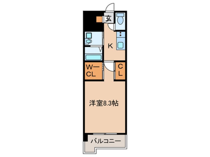 間取図 ギャラン鷹の巣