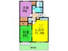 ティアラ中牟田 2LDKの間取り