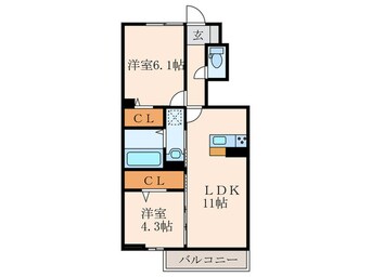 間取図 ラシュレ雅