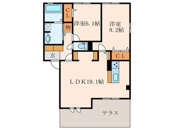 間取図 カスケード