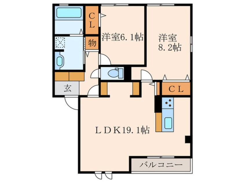 間取図 カスケード