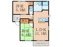 アムールⅢの間取図
