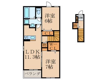 間取図 サニーブリーズ行事Ｂ