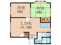 エクレール古野Bの間取図