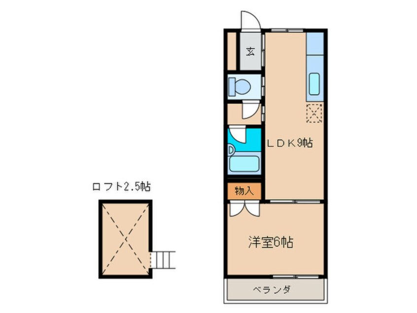 間取図 サンピア今宿