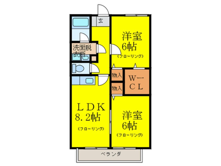 間取図 カルム・コーノ