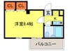 ロイヤルコンフォ－ト別府６ 1Kの間取り