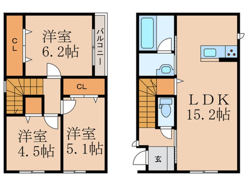 間取図 サンラプロ二島１号棟