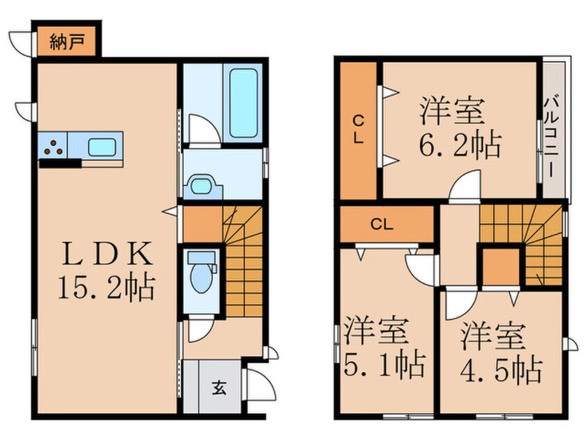 間取図 サンラプロ二島１号棟