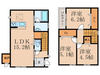 間取図 サンラプロ二島２号棟