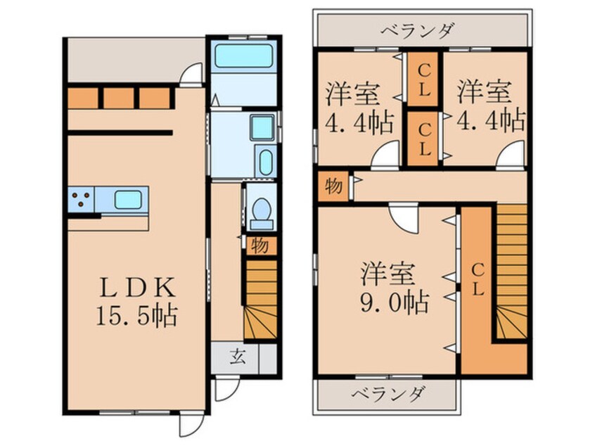 間取図 エルシオンＢ棟