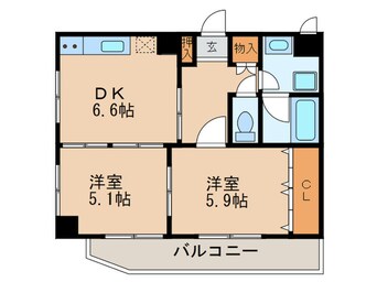 間取図 オプスセンエイ