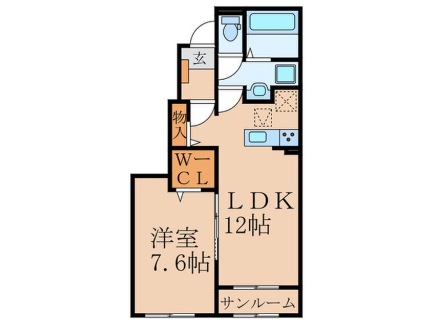 間取図 レジデンス　プリュⅦ