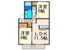 フィルコートＭ 2LDKの間取り
