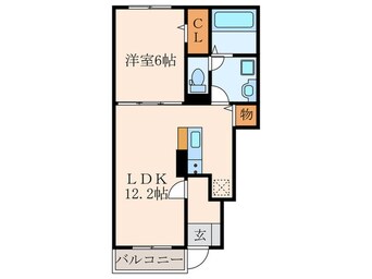 間取図 フェリーチェ猪熊