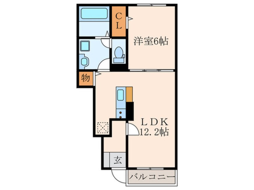 間取図 フェリーチェ猪熊