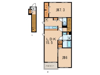 間取図 メゾン・ドゥ・フォンテーヌ
