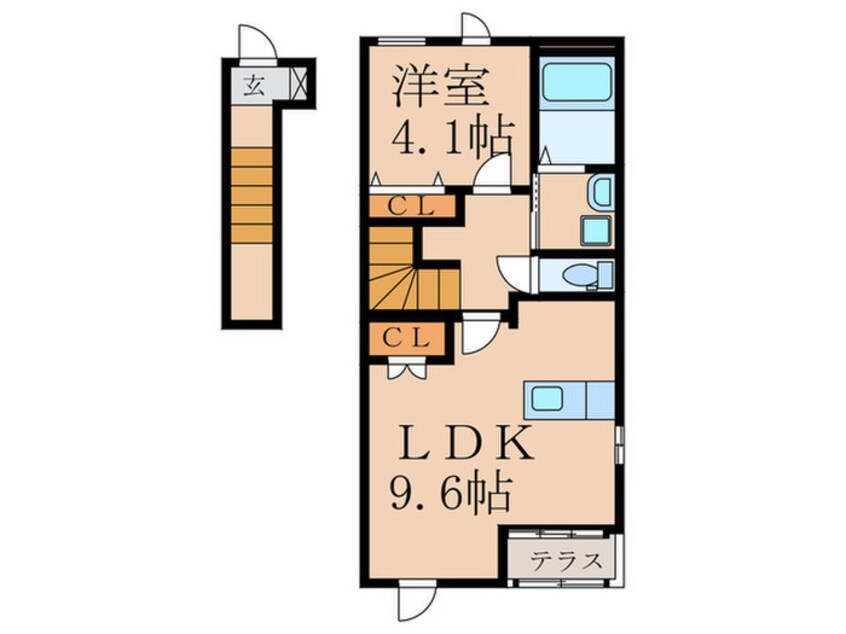 間取図 仮）ラ・メゾンド浅生