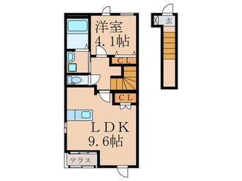 間取図 仮）ラ・メゾンド浅生