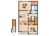サンハイム浜町Ⅲ 2LDKの間取り