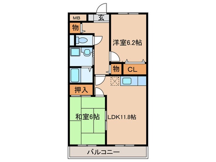 間取り図 エスポワール御堂島