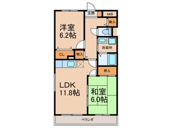 間取図 エスポワール御堂島